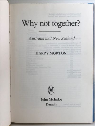 WHY NOT TOGETHER?: Australia and New Zealand