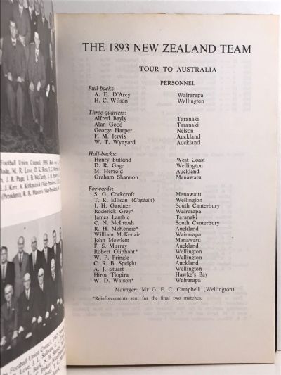 THE NEW ZEALAND RUGBY FOOTBALL UNION 1892-1967