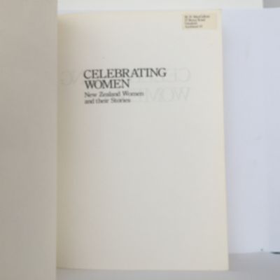 CELEBRATING WOMEN: New Zealand Women and their Stories