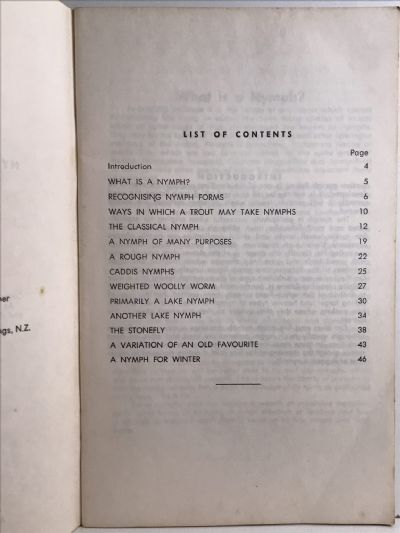 NYMPHS FOR ALL SEASONS: A Book for Trout Fishermen