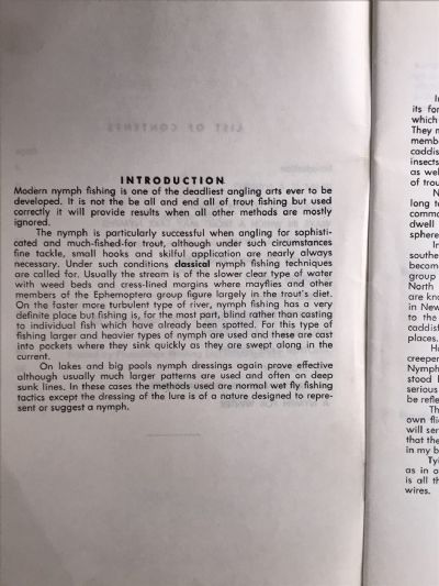 NYMPHS FOR ALL SEASONS: A Book for Trout Fishermen