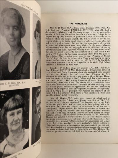PALMERSTON NORTH GIRLS' HIGH SCHOOL - Jubliee