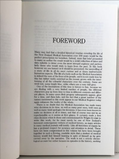 A HISTORY OF THE NEW ZEALAND MEDICAL ASSOCIATION - The First 100 Years