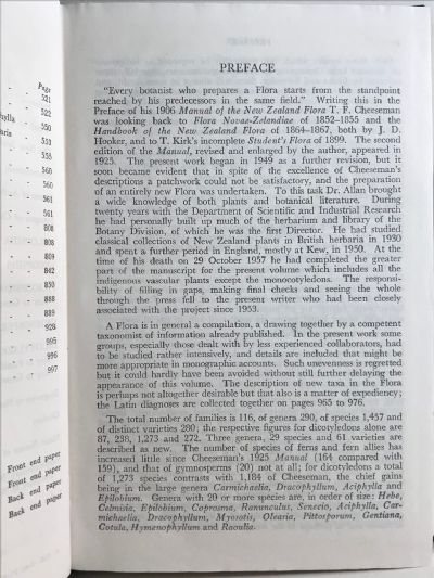 FLORA OF NEW ZEALAND: Volume I