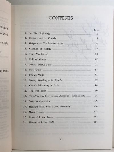 ST. PETER'S 1878-1978: The Centennial History of St Peter's Presbyterian Church