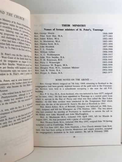 ST. PETER'S 1878-1978: The Centennial History of St Peter's Presbyterian Church