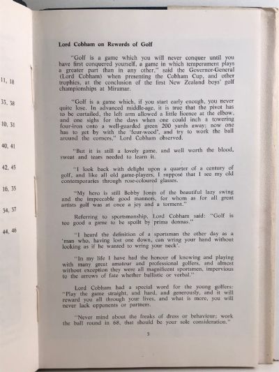 THE FIRST 75 YEARS OF THE MANAWATU GOLF CLUB