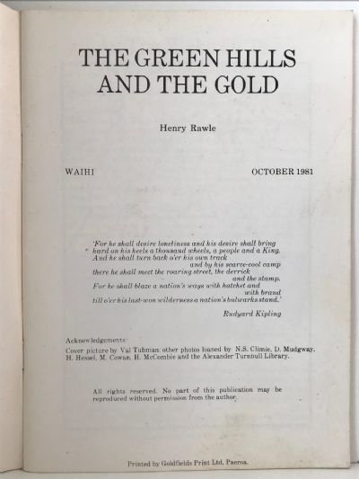THE GREEN HILLS AND THE GOLD