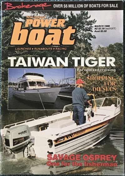 VINTAGE MAGAZINE: Power Boat New Zealand - Vol.5 - No.2 - March 1988 