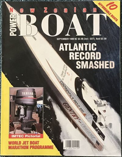 VINTAGE MAGAZINE: Power Boat New Zealand - Vol.6 - No.7 - September 1989 