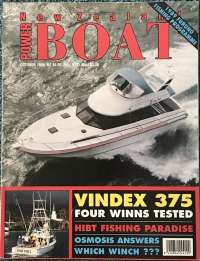 VINTAGE MAGAZINE: Power Boat New Zealand - Vol.6 - No.8 - October 1989 