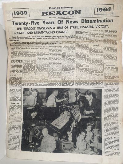 OLD NEWSPAPER: Bay of Plenty Beacon, Whakatane 1939 - 1964