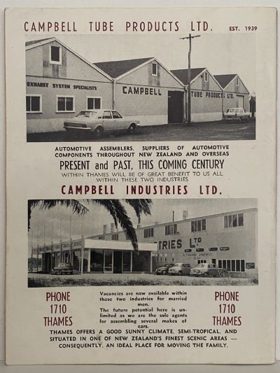THAMES GOLDFIELDS CENTENNIAL 1867-1967