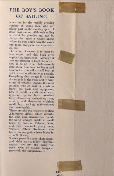 THE BOY'S BOOK OF SAILING