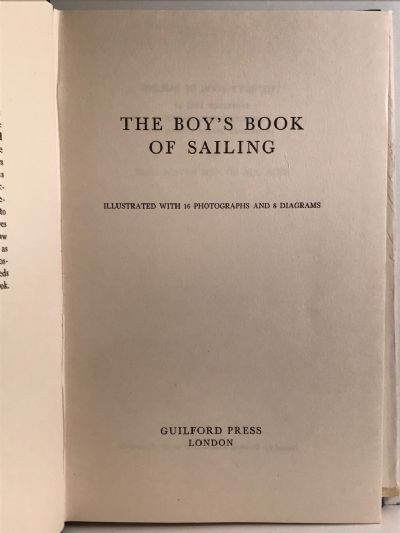 THE BOY'S BOOK OF SAILING