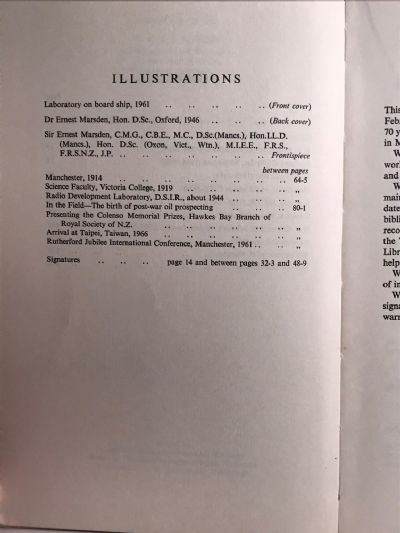 SIR ERNEST MARSDEN: 80th Birthday Book