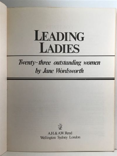 LEADING LADIES: Twenty-Three Outstanding Women