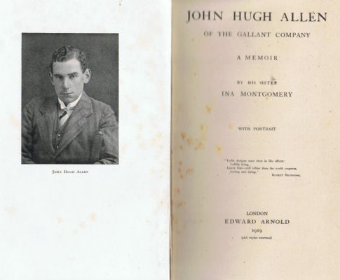 JOHN HUGH ALLEN: Of the Gallant Company, a Memoir 