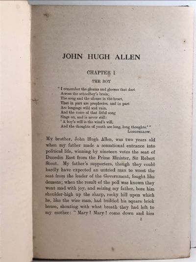 JOHN HUGH ALLEN: Of the Gallant Company, a Memoir
