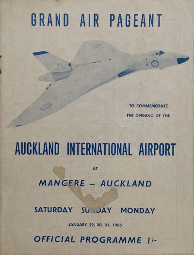 AVIATION MEMORABILIA: Grand Air Pageant - Auckland Airport Opening 1966 