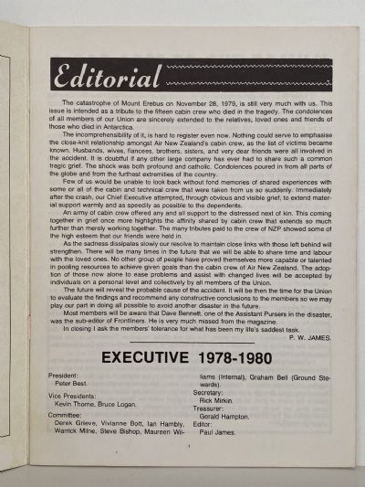 AVIATION MEMORABILIA: Frontliners Memorial Issue - June 1980