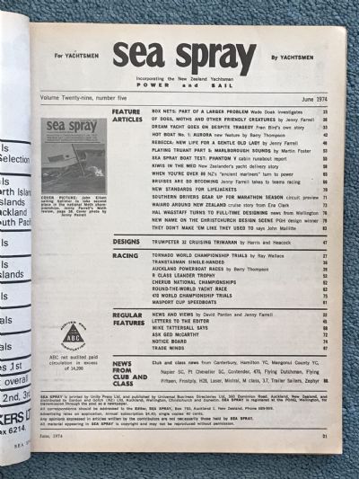 VINTAGE MAGAZINE: Sea Spray / Power & Sail - Vol. 29, No. 5 - June 1974