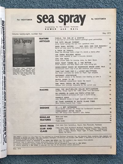 VINTAGE MAGAZINE: Sea Spray / Power & Sail - Vol. 28, No. 4 - May 1973