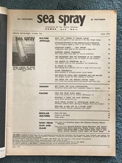 VINTAGE MAGAZINE: Sea Spray / Power & Sail - Vol. 28, No. 5 - June 1973