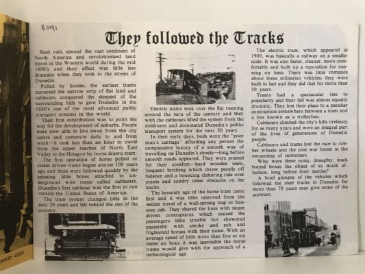 RIDING THE RAILS: A Pictorial History of Trams And Cablecars In Dunedin