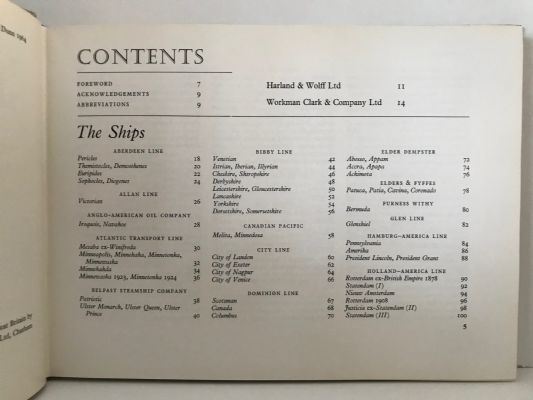 FAMOUS LINERS OF THE PAST BELFAST BUILT