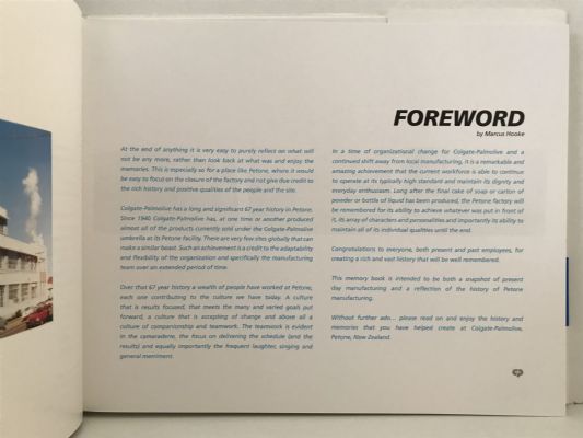 MANUFACTURING MEMORIES: Colgate-Palmolive Ltd 1939 - 2007