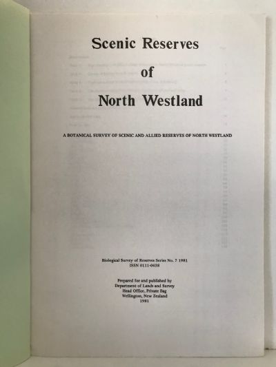 SCENIC RESERVES OF NORTH WESTLAND