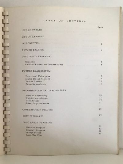 TIMARU TRANSPORTATION STUDY: September 1966