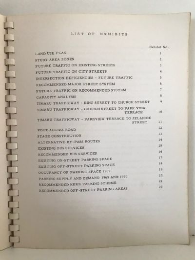 TIMARU TRANSPORTATION STUDY: September 1966