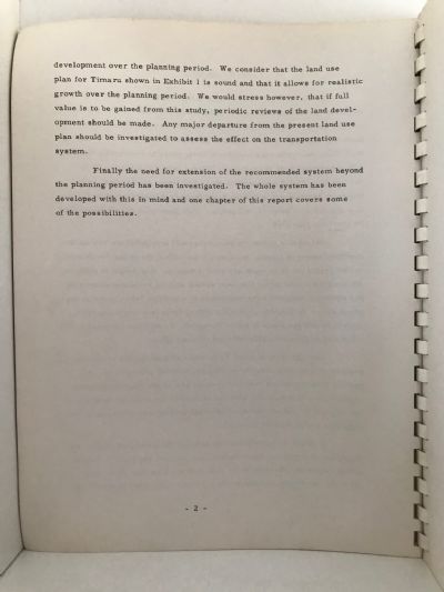TIMARU TRANSPORTATION STUDY: September 1966