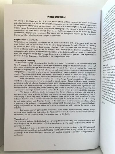 MARITIME INFORMATION: A Guide to Libraries And Sources of Information in the UK