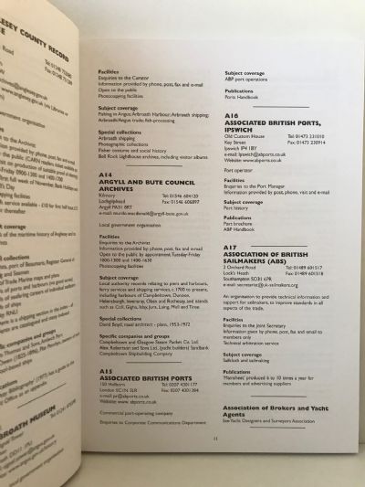 MARITIME INFORMATION: A Guide to Libraries And Sources of Information in the UK