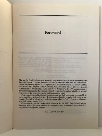NATURAL HISTORY OF AUCKLAND: An Introduction