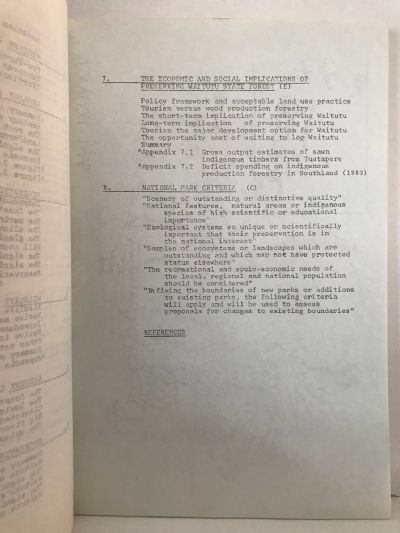 WAITUTU: The Track to Preservation