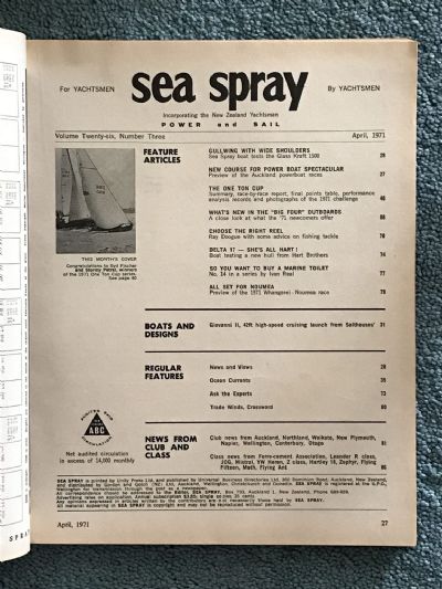 VINTAGE MAGAZINE: Sea Spray / Power & Sail - April 1971