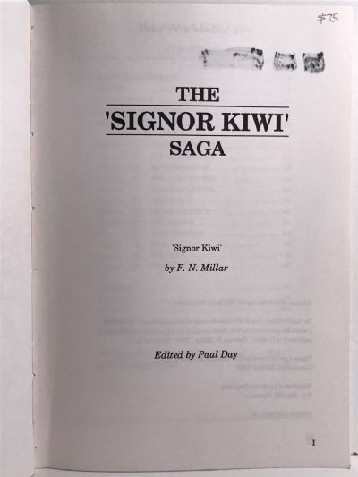 THE SIGNOR KIWI SAGA