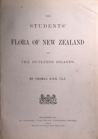 FLORA OF NEW ZEALAND: And the outlying Islands 