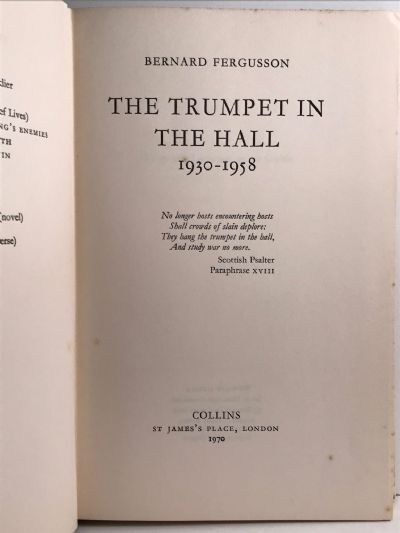 THE TRUMPET IN THE HALL