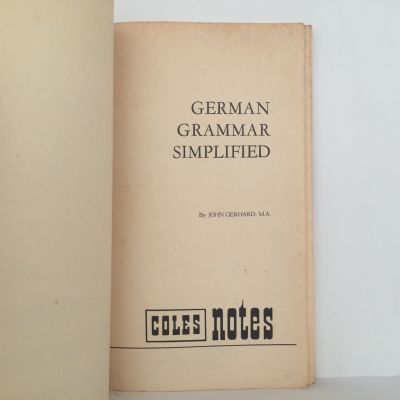 German Grammar Simplified