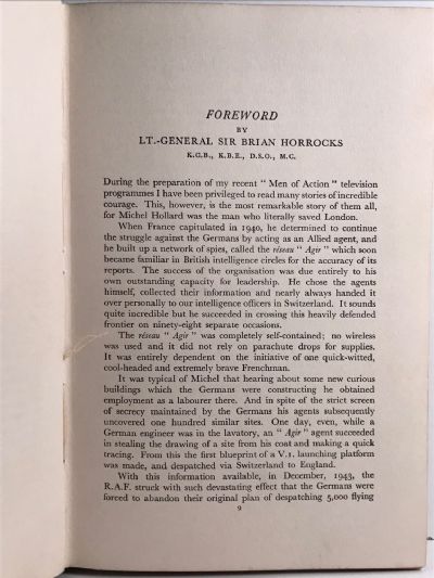 AGENT EXTRAORDINARY: The Story of Michel Hollard D.S.O. Croix de Guerre