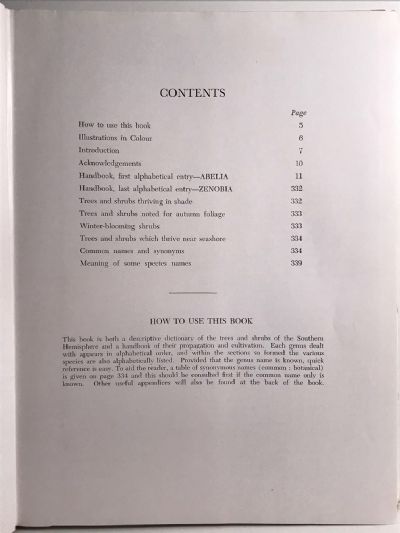 HANDBOOK OF TREES AND SHRUBS: For the Southern Hemisphere
