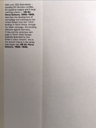 US AIR FORCE COLOURS 1942-1945: European and Mediterranean Theatres of War