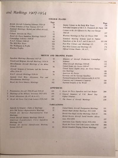 AIRCRAFT CAMOUFLAGE AND MARKINGS 1907-1954
