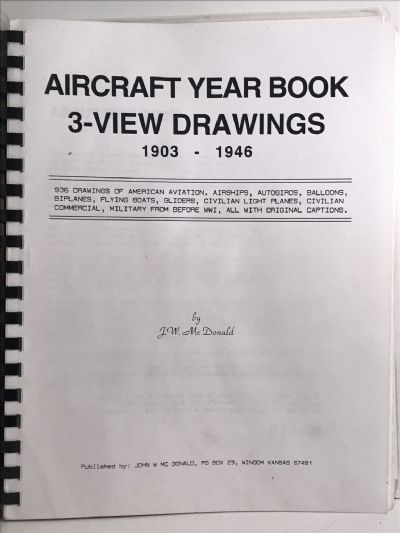 AIRCRAFT YEAR BOOK 3-VIEW DRAWINGS 1903-1946