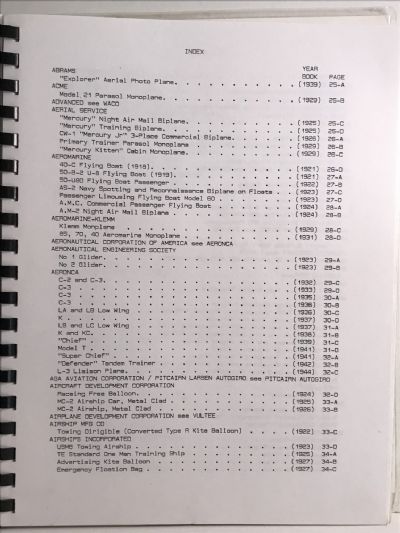 AIRCRAFT YEAR BOOK 3-VIEW DRAWINGS 1903-1946